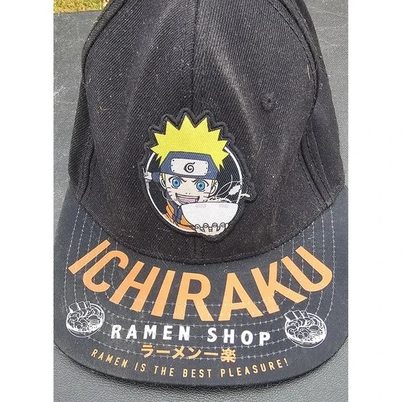 Naruto‎ ICHIRAKU Ramen Shop Ball Cap Adjustable Hat Snapback Size OSFM - Picture 3 of 10